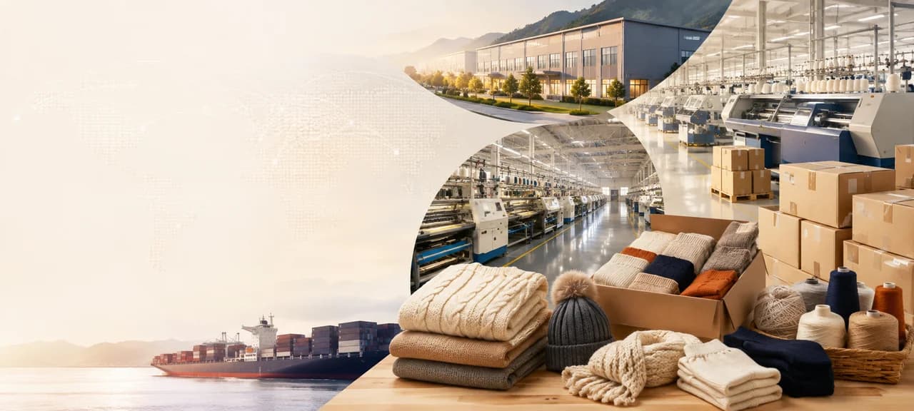 AIGE knitted products and factory